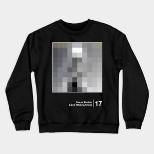 Mount Kimbie / Minimal Style Graphic Artwork Crewneck Sweatshirt